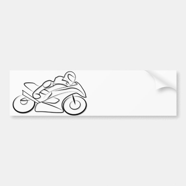 Autocollant De Voiture Course de moto (Devant)