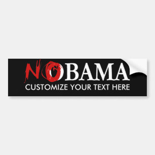 AUTOCOLLANT DE VOITURE COUTUME NOBAMA BUMPERSTICKER
