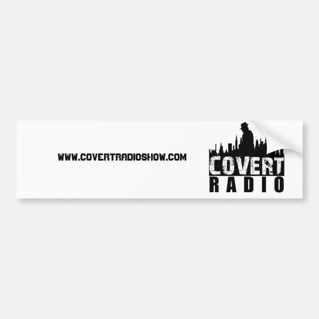 Autocollant De Voiture CovertR, www.covertradioshow.com (Devant)