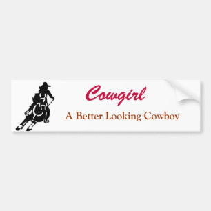 Autocollant De Voiture Cow-girl