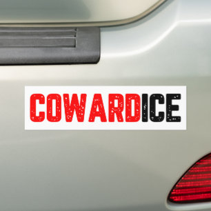 Autocollant De Voiture Cowardice ICE dehors protestation anti-ICE