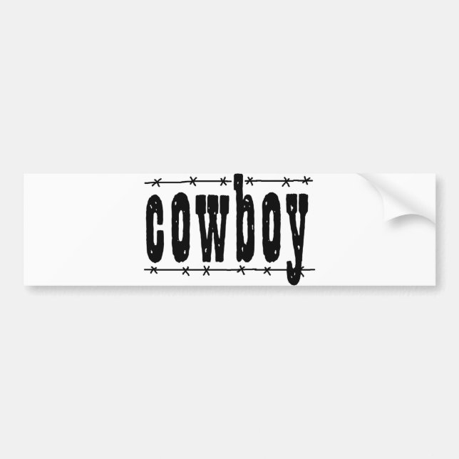 Autocollant De Voiture Cowboy (Devant)