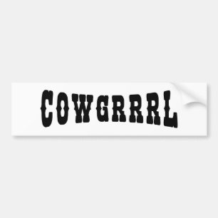 AUTOCOLLANT DE VOITURE COWGRRRL