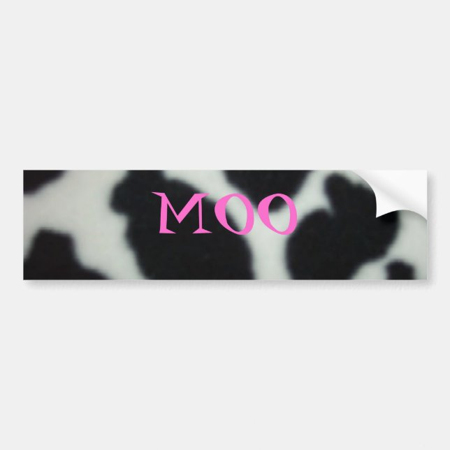 Autocollant De Voiture CowPattern, MOO (Devant)