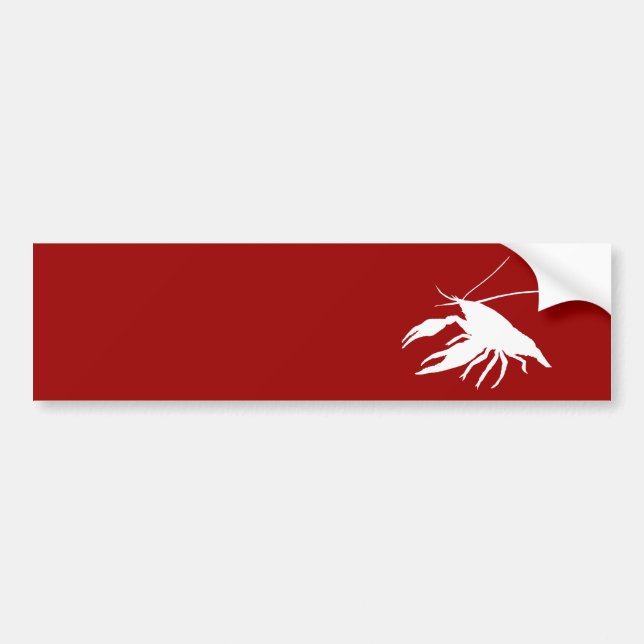 Autocollant De Voiture crawfish's　silhouette (White) (Devant)