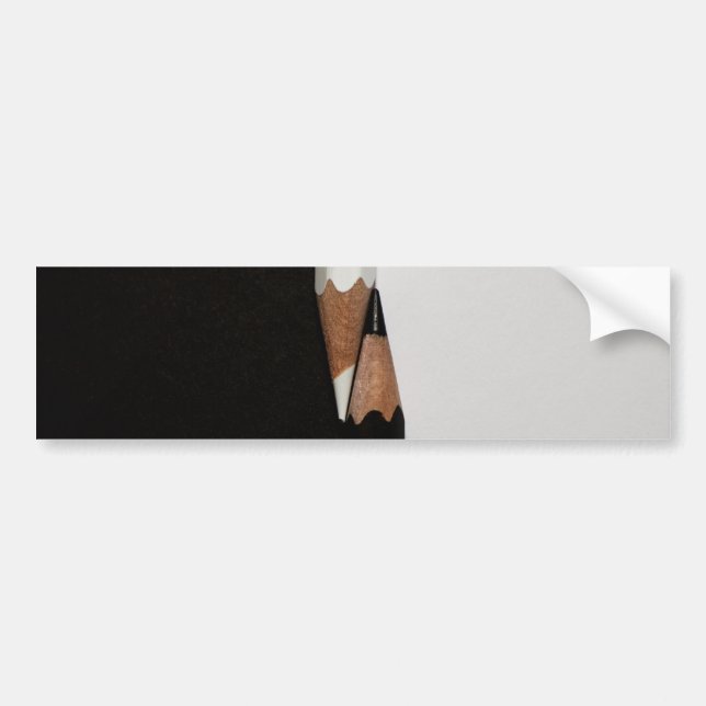 Autocollant De Voiture crayons noir blanc (Devant)