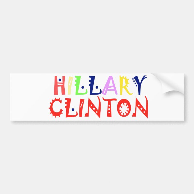 Autocollant De Voiture Create You Own Inspirational Hillary Love (Devant)