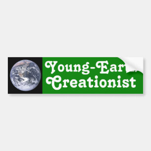 Autocollant De Voiture Créationniste Jeune-Terre