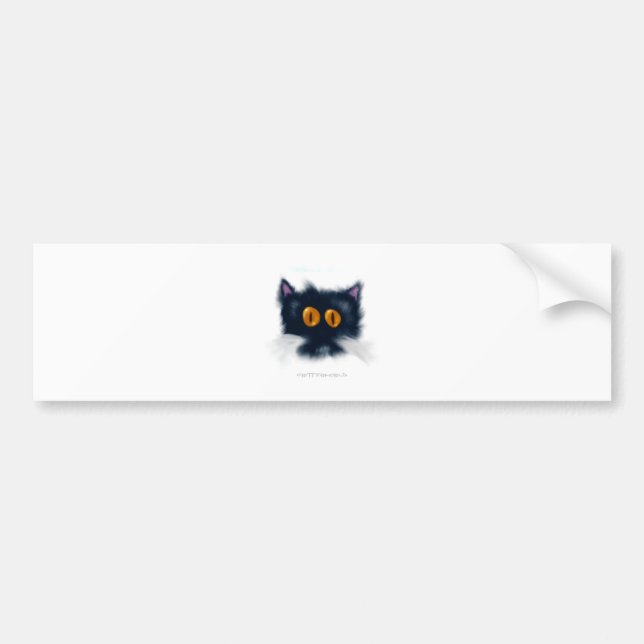 Autocollant De Voiture Créature de chaton (Devant)