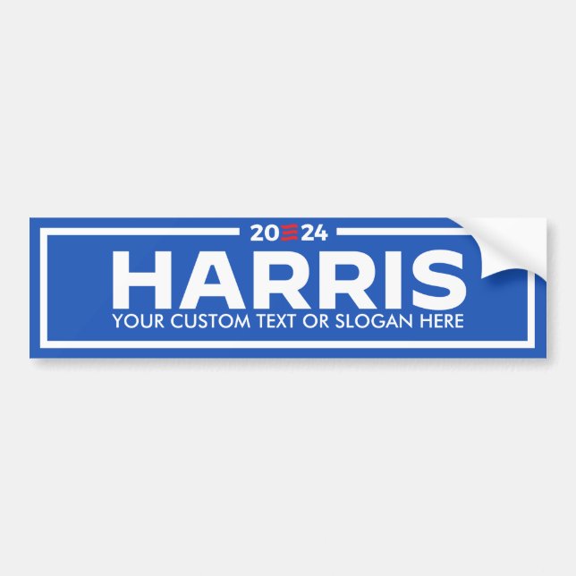 Autocollant De Voiture Créez votre propre Harris 2024 (Devant)