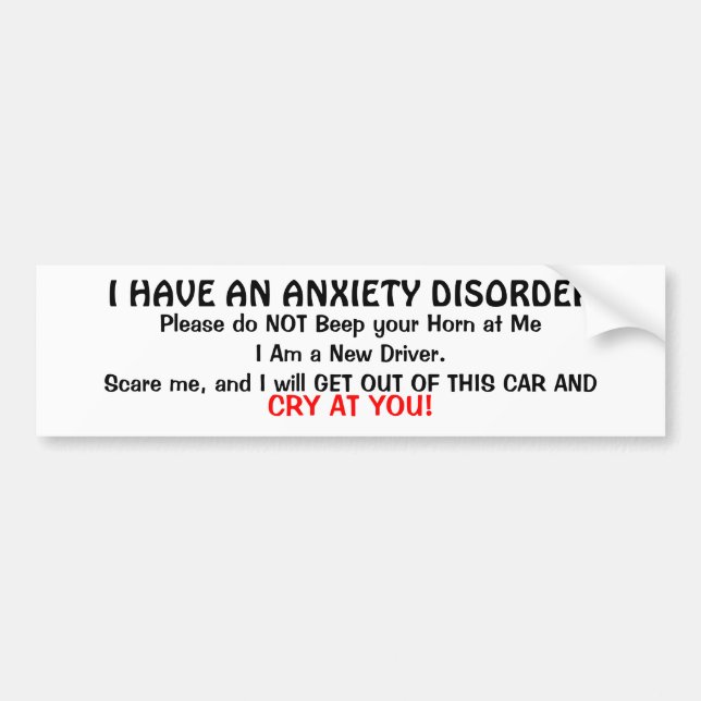 AUTOCOLLANT DE VOITURE CRI À VOUS (Devant)