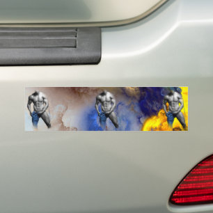 Autocollant De Voiture cri de SlipperyJoe au physique d'homme musclé en n
