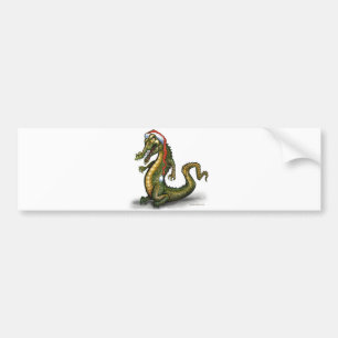 Autocollant De Voiture Crocodile de Noël