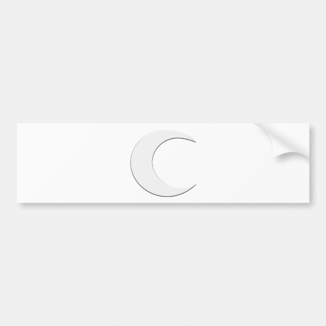 Autocollant De Voiture Croissant de lune (Devant)