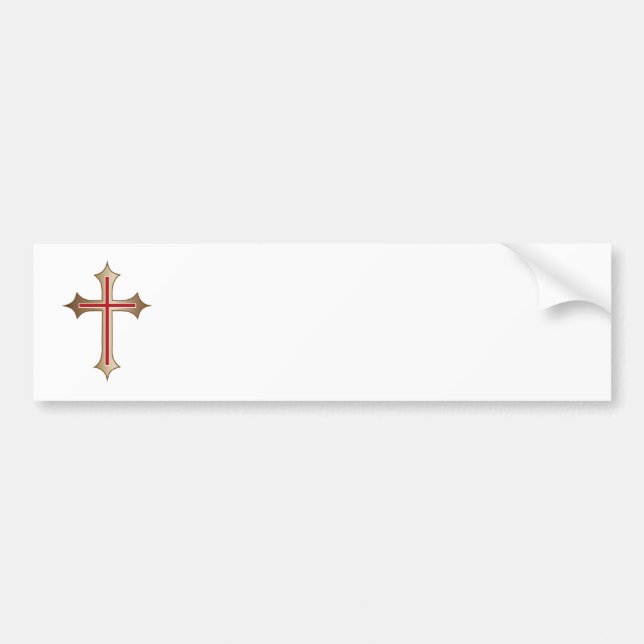 Autocollant De Voiture Croix chrétienne (Devant)