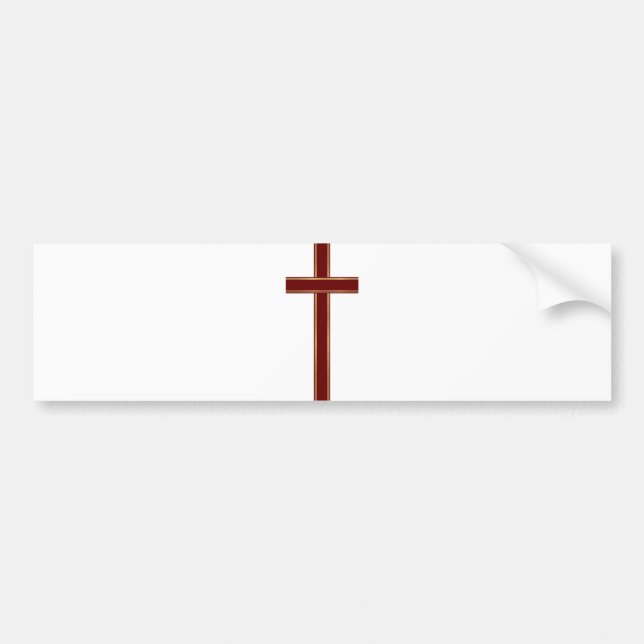 Autocollant De Voiture Croix chrétienne (Devant)