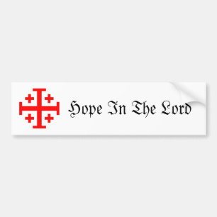 Autocollant De Voiture Croix de Jérusalem