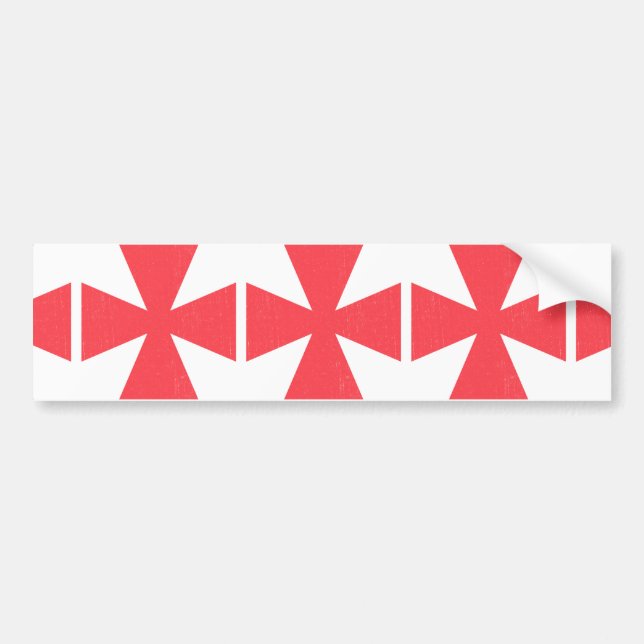 Autocollant De Voiture Croix suédoise de franc-maçons (Devant)