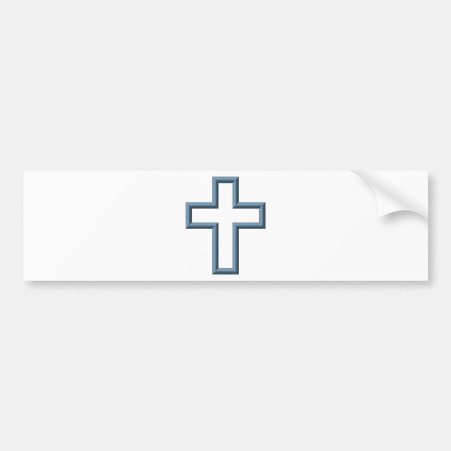 Autocollant De Voiture Croix vide (Devant)
