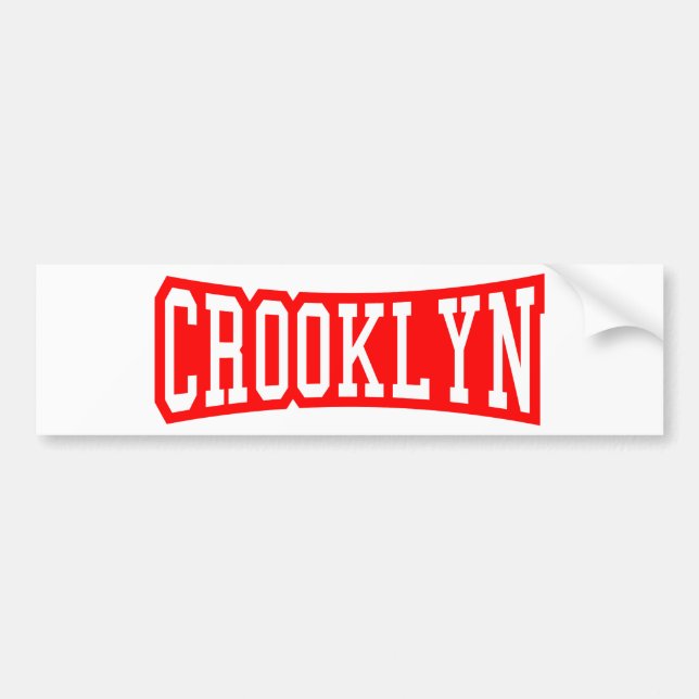 AUTOCOLLANT DE VOITURE CROOKLYN, NYC (Devant)