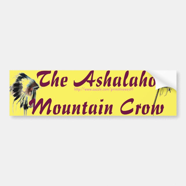 Autocollant De Voiture "Crow Ashalaho-Mountain" (Devant)