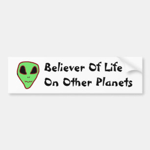 Autocollant De Voiture Croyant des Aliens Sticker de pare-chocs