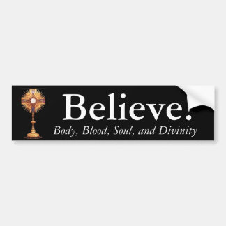 Autocollant De Voiture Croyez en eucharistie