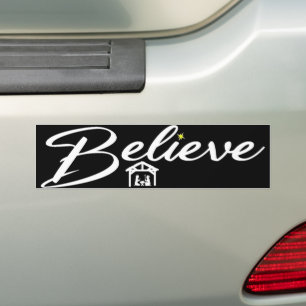 Autocollant De Voiture Croyez Noël Jésus Joie Nativité