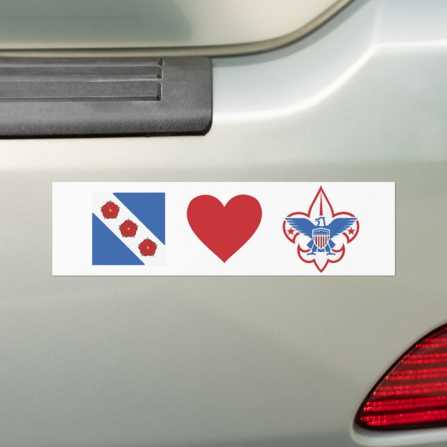 Autocollant De Voiture Crozet Aime Scouts Sticker Bumper (En voiture)
