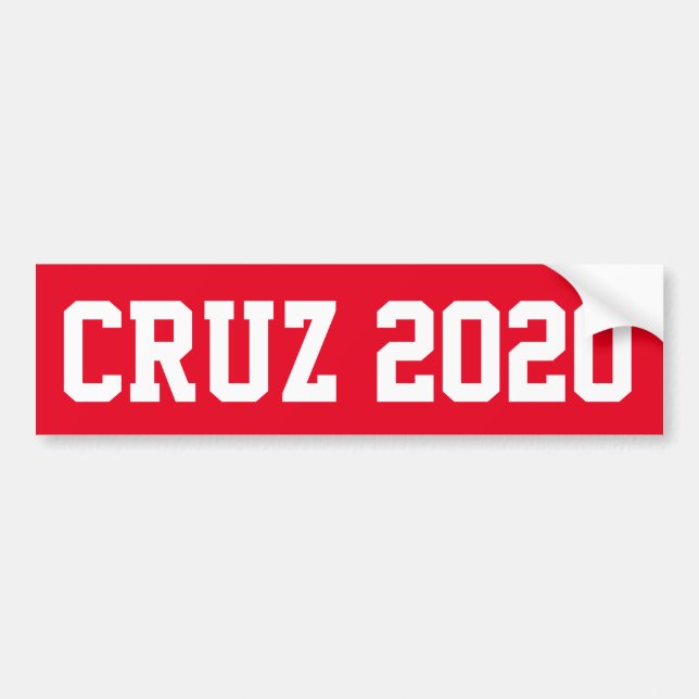Autocollant De Voiture CRUZ 2020 - rouge (Devant)