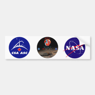 Autocollant De Voiture CSA et le Lander de Phoenix