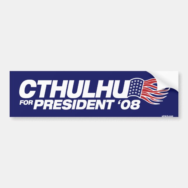 Autocollant De Voiture Cthulhu pour le Président adhésif pour pare-chocs (Devant)