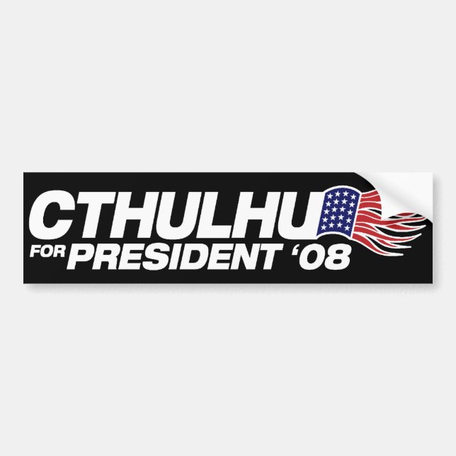Autocollant De Voiture Cthulhu pour le Président adhésif pour pare-chocs (Devant)