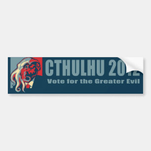Autocollant De Voiture Cthulhu pour President-2012
