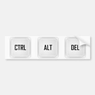 Autocollant De Voiture CTRL alt Del
