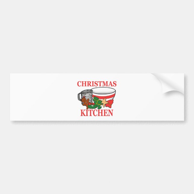 Autocollant De Voiture cuisine de noël (Devant)