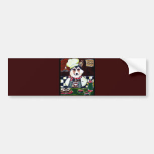 Autocollant De Voiture Cuisinier Corgi