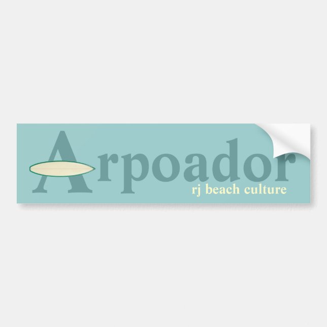Autocollant De Voiture Culture de plage Arpoador RJ (Devant)