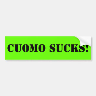 Autocollant De Voiture Cuomo suce - le vert de bases