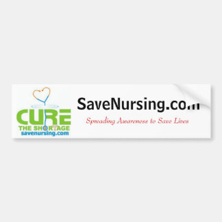 Autocollant De Voiture curethe2, SaveNursing.com, conscience de