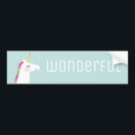 Autocollant De Voiture Cute et moderne Rainbow Unicorn<br><div class="desc">Disponible ici : http://www.zazzle.com/selectpartysupplies</div>