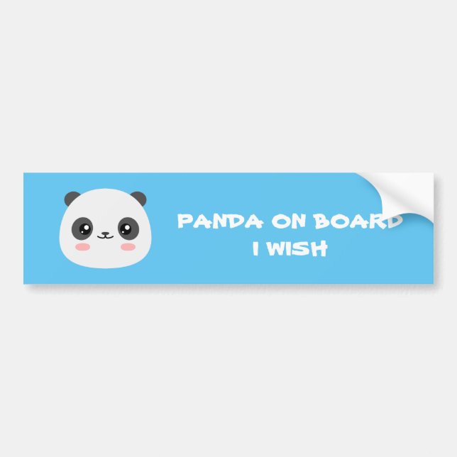 Autocollant De Voiture Cute Panda (Devant)