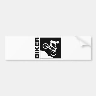 Autocollant De Voiture Cycliste Biker Biker Mtvainbike downwntown