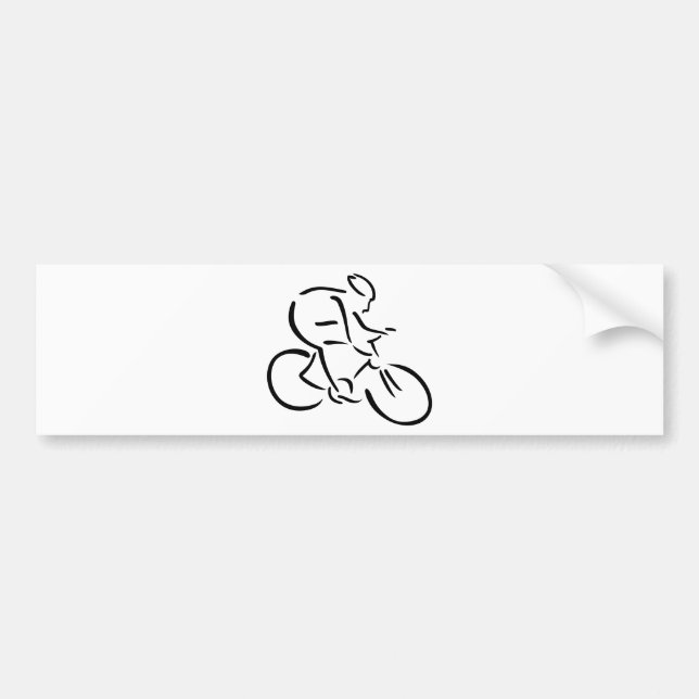 Autocollant De Voiture Cycliste de recyclage (Devant)