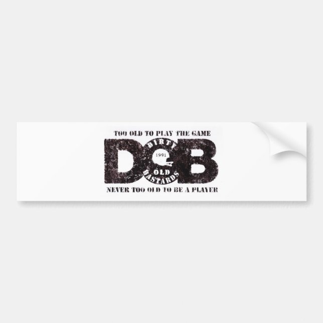 Autocollant De Voiture D.O.B Vintage collection (Devant)