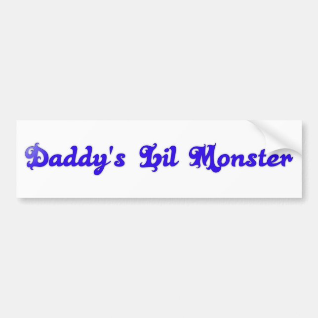 Autocollant De Voiture daddy's lil monster (Devant)