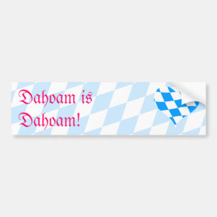 Autocollant De Voiture Dahoam c'est dahoam !