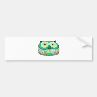 Autocollant De Voiture dainty aqua owl