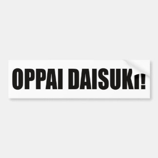 Autocollant De Voiture Daisuki d'Oppai !
