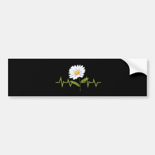 Autocollant De Voiture Daisy Heartbeat
